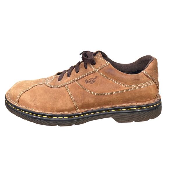 Vintage Dr. Martens 8A92 John Tan Brown Nubuck 4-Eye Oxford Shoes Size 11 main image 2